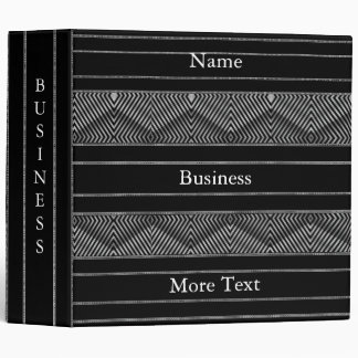 Classeur Avery Binder Noir et Blanc Style Rayure D