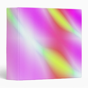 Classeur Avery Binder, Pastels Abstraits Rose Jaune Rouge
