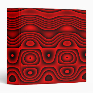 Classeur Avery Classeur, Trippy Abstrait Tribal Art Rouge N