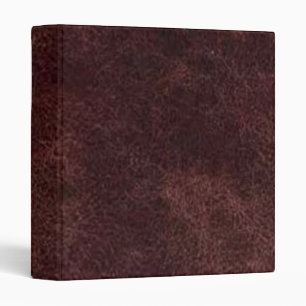 Classeur Avery en cuir rouge-brun