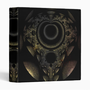 Classeur Avery Fractale Grunge Noir