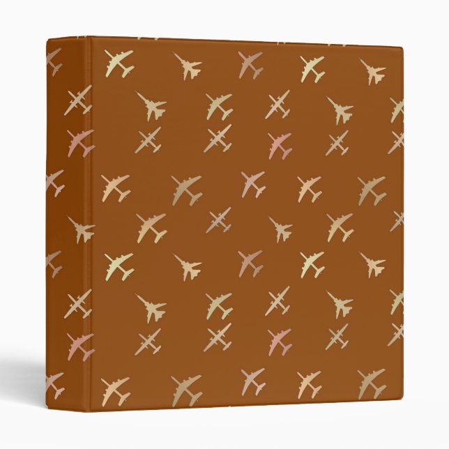 Classeur Avions de combat, sur bronze foncé (Devant/Côté)