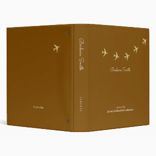Classeur Avions voyageant Brown