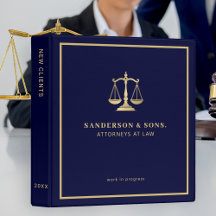 Avocat juriste professionnel élégant or marine
