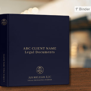 Classeur Avocat simple et élégant Avocat Navy Blue