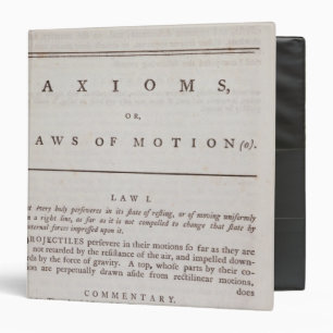 Classeur Axiomes, ou lois de mouvement, du volume I