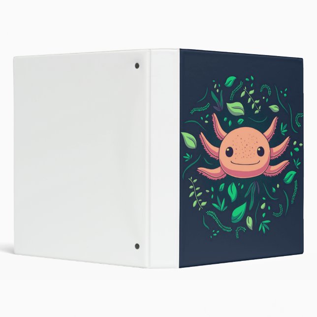 Classeur Axolotl Animal mignon Pet_Cute idée cadeau (Arrière-plan)