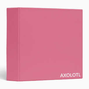 Classeur Axolotl pink color name