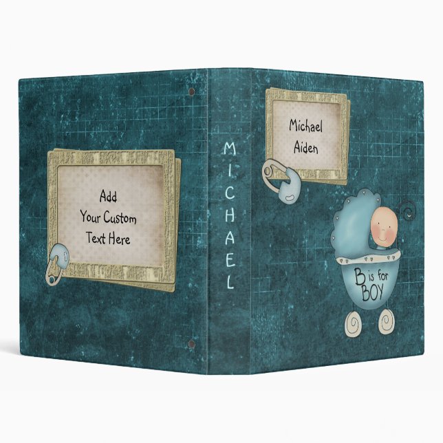 Classeur B est pour le nom de coutume de garçon (Arrière-plan)