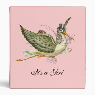 CLASSEUR BABE STORK SHOWER ROSE