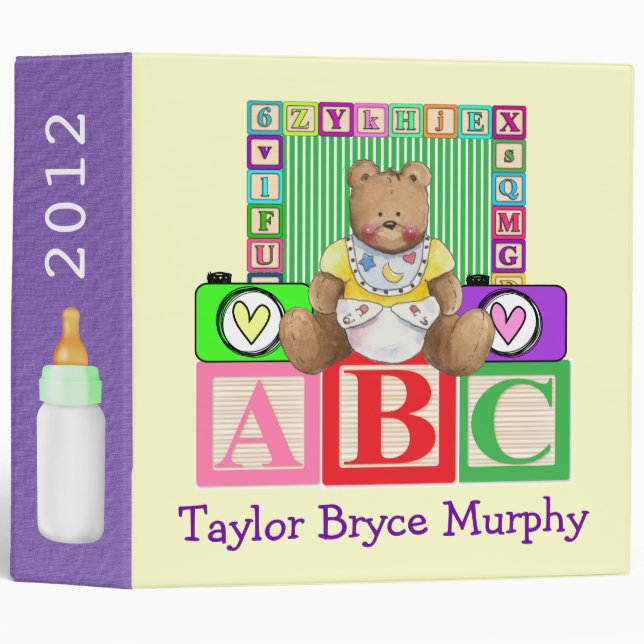 Classeur Baby Book - SRF (Devant/Côté)
