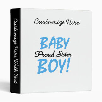 Classeur Baby Boy Fier Soeur Cadeaux