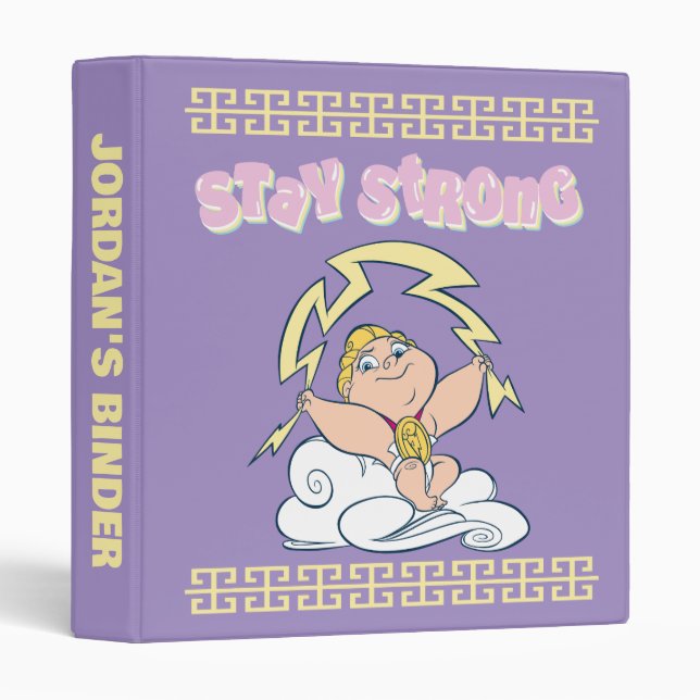 Classeur Baby Hercules - Stay Strong 3 Ring Binder (Devant/Côté)
