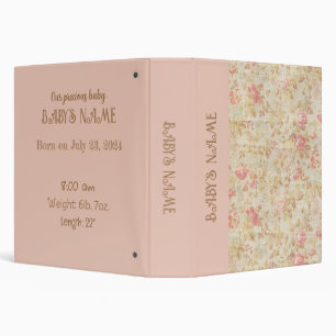 Classeur Baby Neutral Boho Album photo personnalisable
