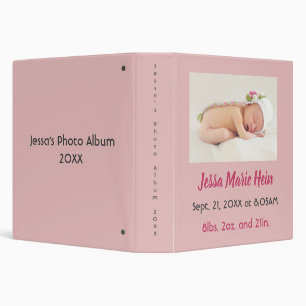 Classeur Baby Photo Fille Nom de naissance Statistiques de