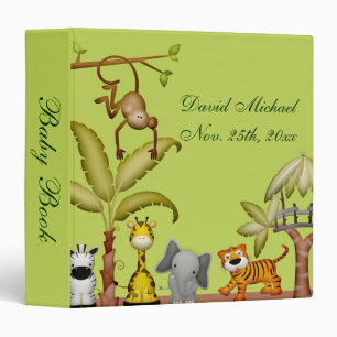 Classeur Baby shower animal de célébration de safari de