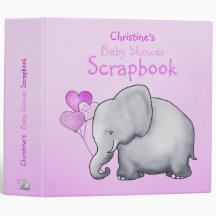 Baby shower de fille aux éléphants roses