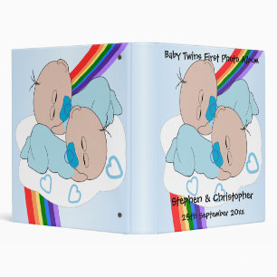 Classeur Baby Twin Boys First Photo Album