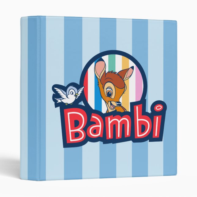Classeur Badge bambin rayé (Devant/Côté)