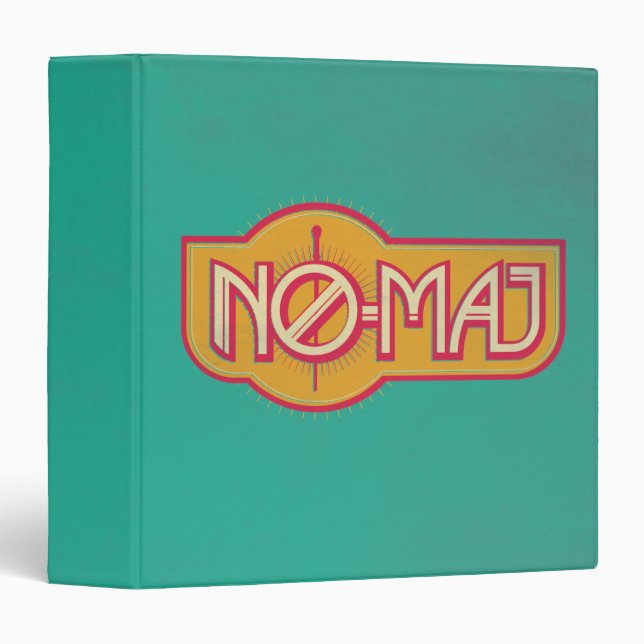 Classeur Badge rouge et jaune NO-MAJ™ (Devant/Côté)