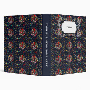 Classeur Bal de Noël bleu doré