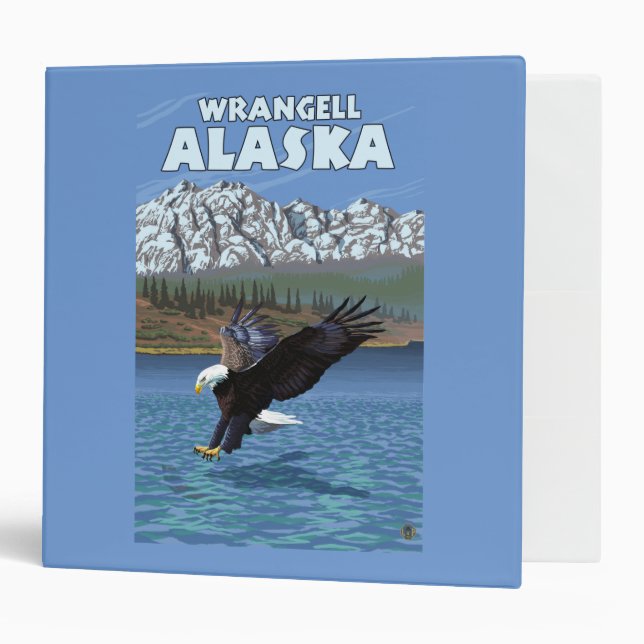 Classeur Bald Eagle Diving - Wrangell, Alaska (Devant/intérieur)