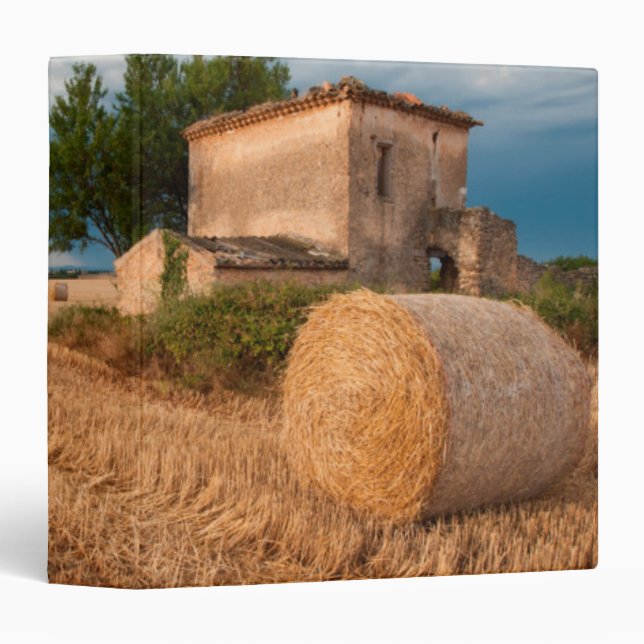 Classeur Bale de foin en Provence (Devant/Côté)