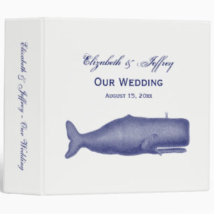 Classeur Baleine stylisée du XIXe siècle de style vintage #