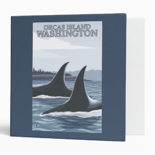 Classeur Baleines #1 - orques île, Washington d'orque