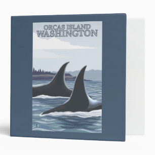 Classeur Baleines #1 - orques île, Washington d'orque