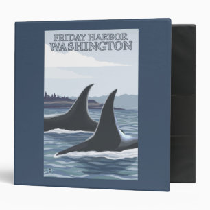 Classeur Baleines #1 - port de vendredi, Washington d'orque