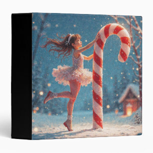 Classeur Ballerina Anime Fille et Sucre de canne Noël