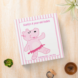 Classeur BALLERINA Ballet rose Hippo Girl Album photo
