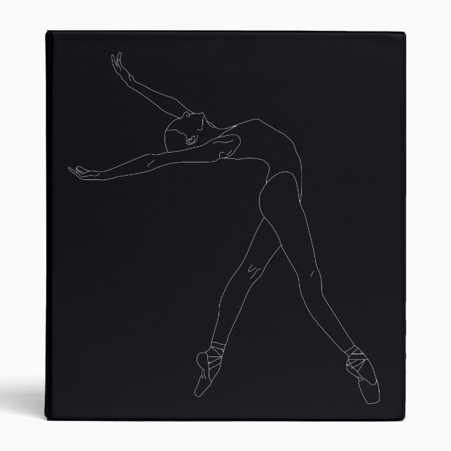 Classeur Ballerina Binder, 1" Paper Capacity 3 Ring (Devant)