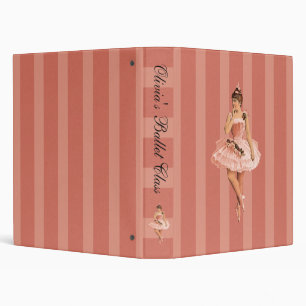 Classeur Ballerine victorienne rose