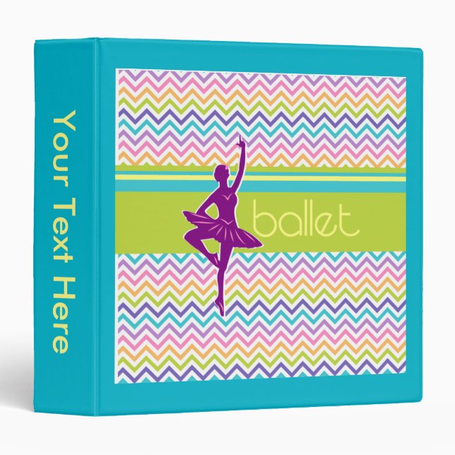 Classeur Ballet de zigzag (Devant/Côté)