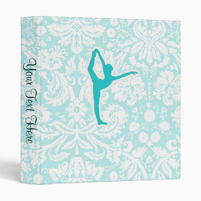 Classeur Ballet turquoise (Devant/Côté)