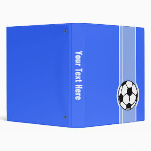 Classeur Ballon de football ; Bleu