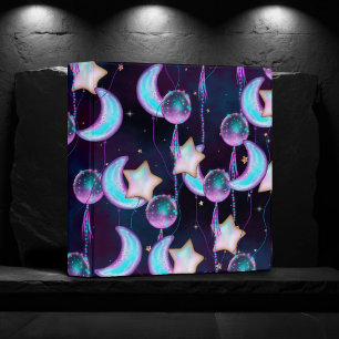 Classeur Ballons cosmiques Blue Purple Moon Stars Planète