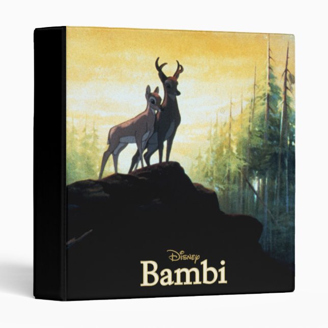 Classeur Bambi & Faline sur Cliff (Devant/Côté)