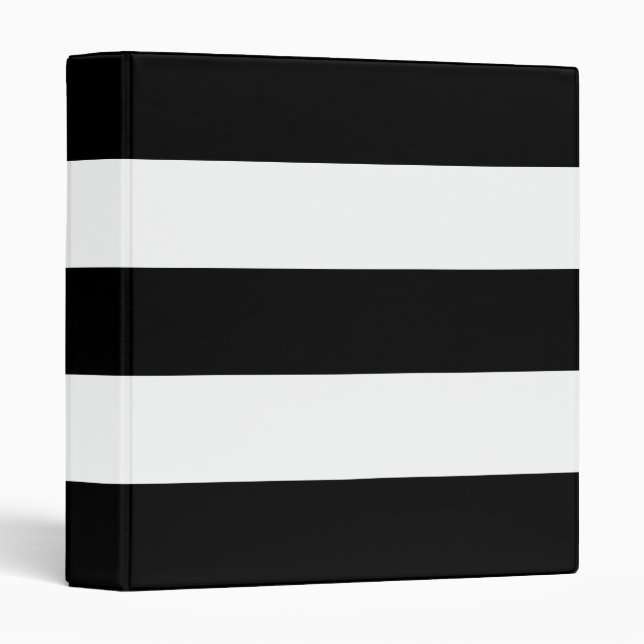 Classeur Bande blanche et noire (Devant/Côté)
