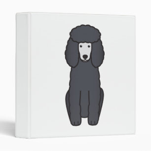 Classeur Bande dessinée de chien de caniche