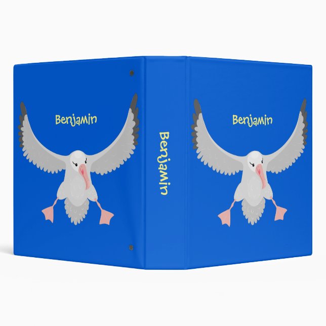 Classeur Bande dessinée de l'oiseau mûre albatros (Arrière-plan)