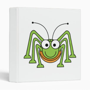 Classeur Bande dessinée de sauterelle observée par insect