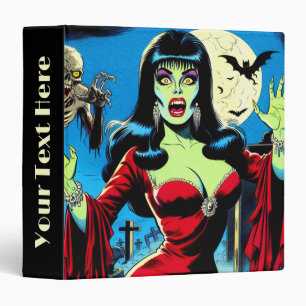 Classeur Bande dessinée Rétro Vampire Femme