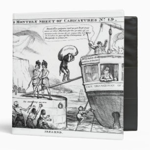 Classeur Bande dessinée satirique au sujet de l'état de