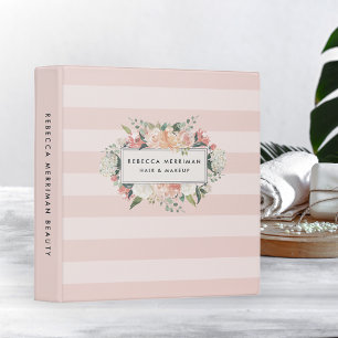 Classeur Bande rose florale antique