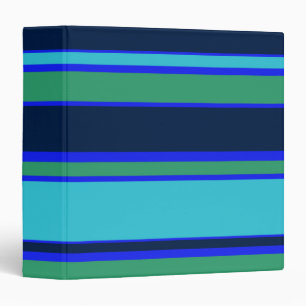 Classeur Bandes bleues et vertes