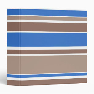 Classeur Bandes Brown et bleues