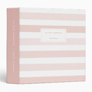 Classeur Bandes d'aquarelle rose pâle